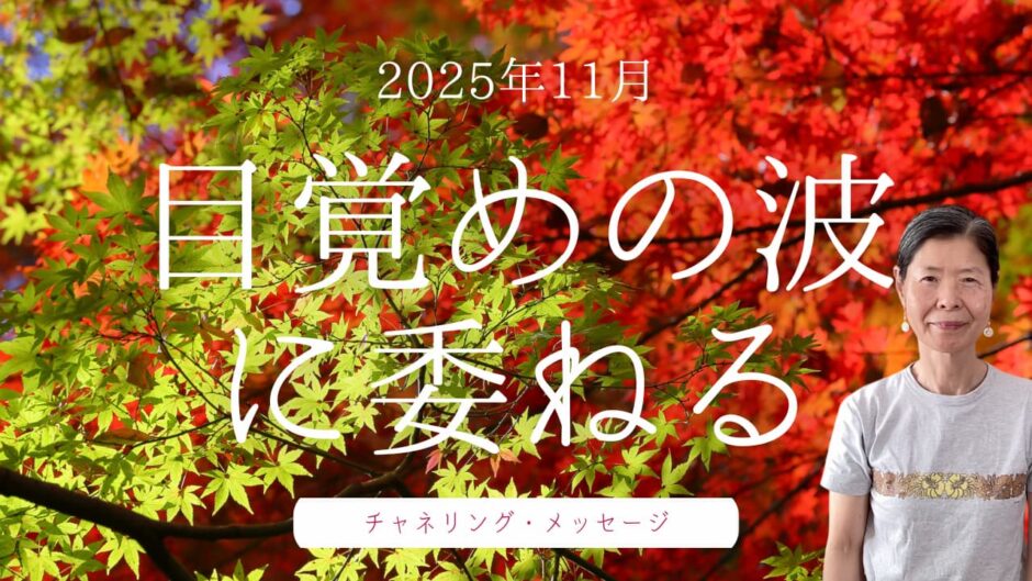 2025年11月のチャネリング・メッセージ「目覚めの波に委ねる」